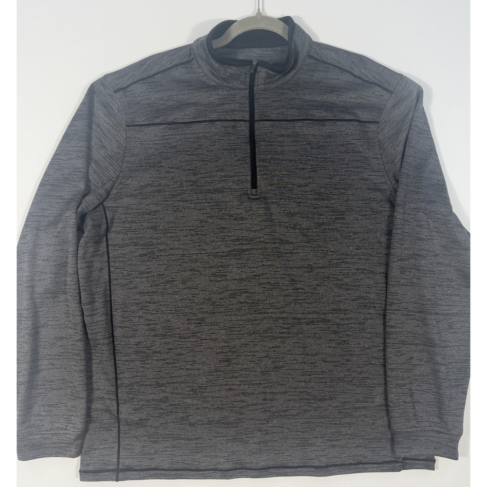 Pebble Beach Dry-Luxe Mens XL Gray 1/4 Zip Performance Golf Pullover